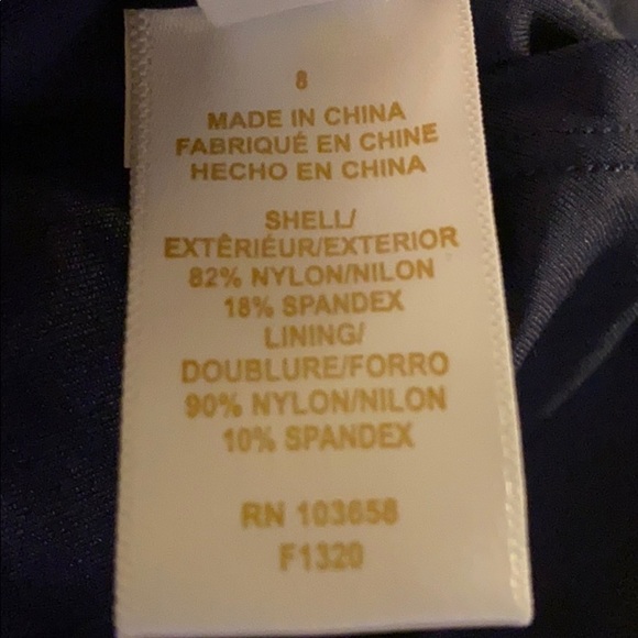 ANNE Cole Plunge One Piece Swimdress Swimsuit - Picture 5 of 8